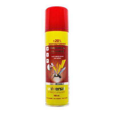 Аэрозоль от комаров Anti mosquito, 100мл + 20мл.