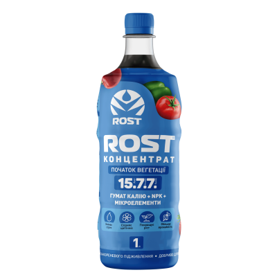 Органо-минеральное удобрение Рост Rost® Концентрат 15.7.7 - 1 л