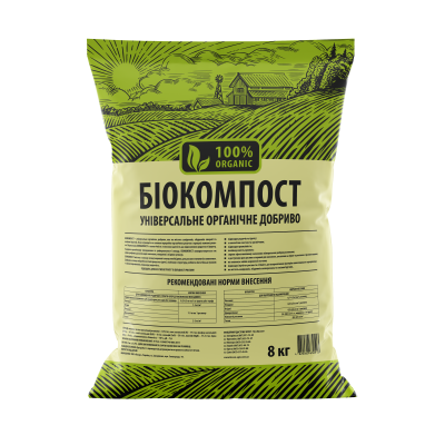 Органическое удобрение Биокомпост - 8 кг