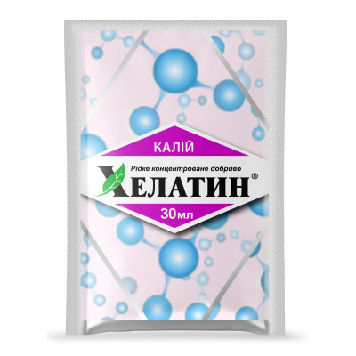 Минеральное удобрение Хелатин Калий 30мл.