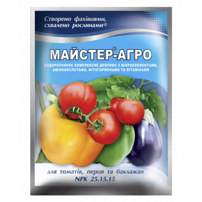 Минеральное удобрение Мастер®-Агро для томатов, перца и баклажан - 100 г